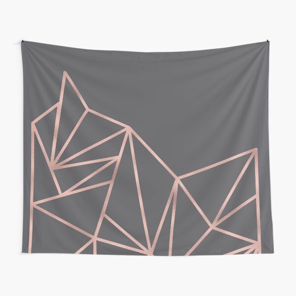 Pink and best sale grey wall tapestry