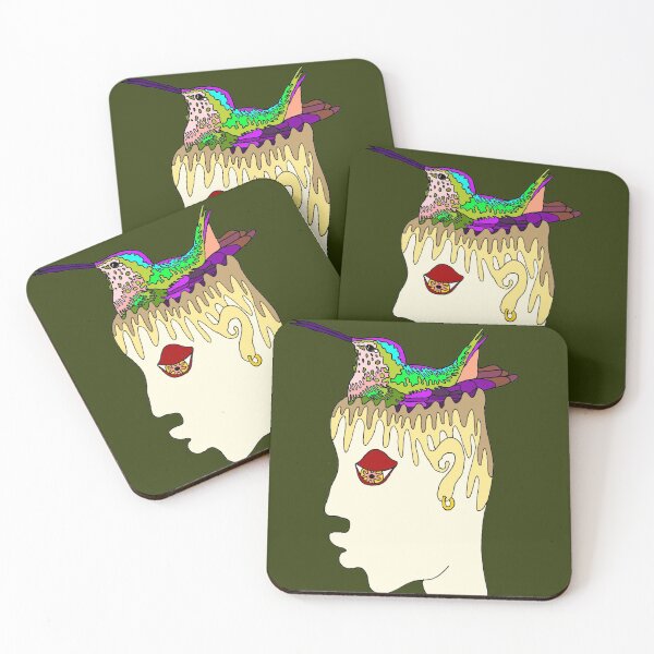 Item preview, Hummingbird subletting on a man's head designed and sold by felixbdoodlin.