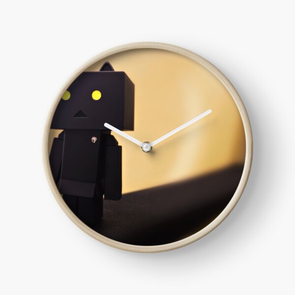 dark cat Clock