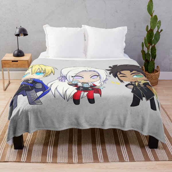 Item preview, Dimitri, Edelgard, and Claude - Fire Emblem Three Houses - Chibi Cuties designed and sold by kickgirl.