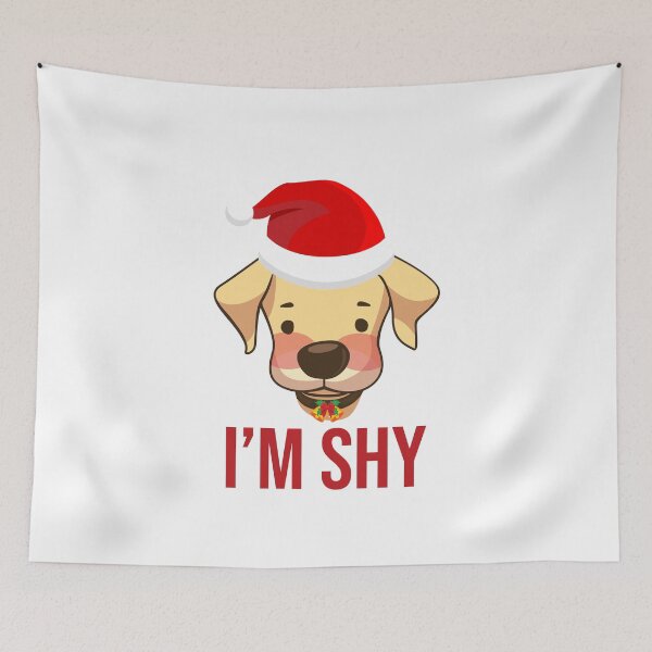 Item preview, Shy Christmas Dog designed and sold by anbartshirts.
