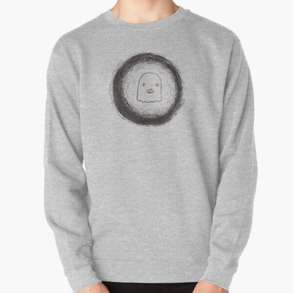 Kawaii Ghost Ink Illustration Pullover Sweatshirt
