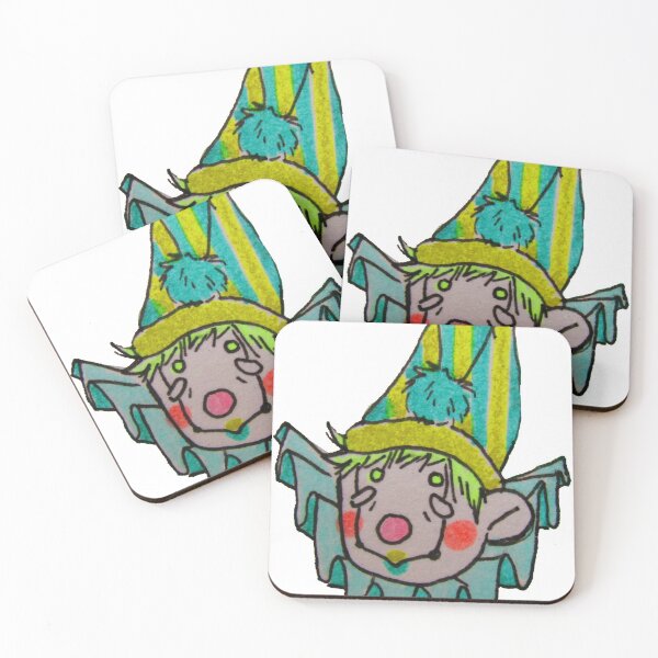 Item preview, lil teal clown boy designed and sold by stickiefrogs.