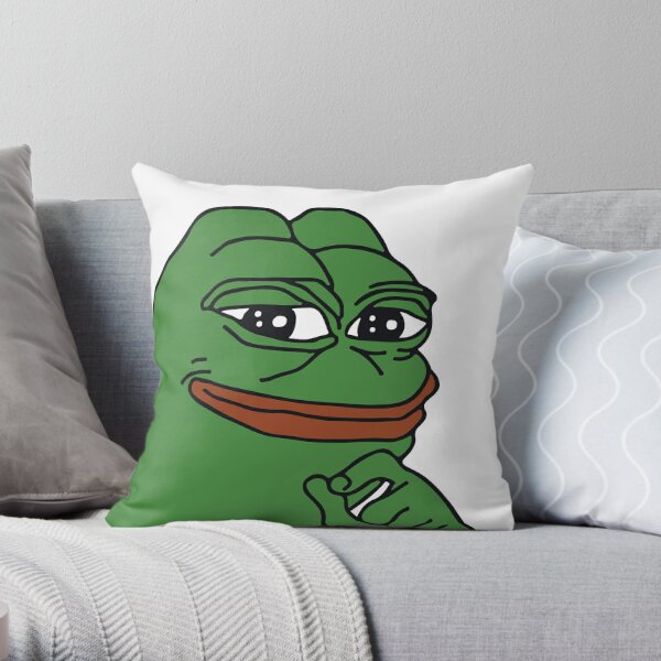 Smug Pepe Pillows & Cushions | Redbubble