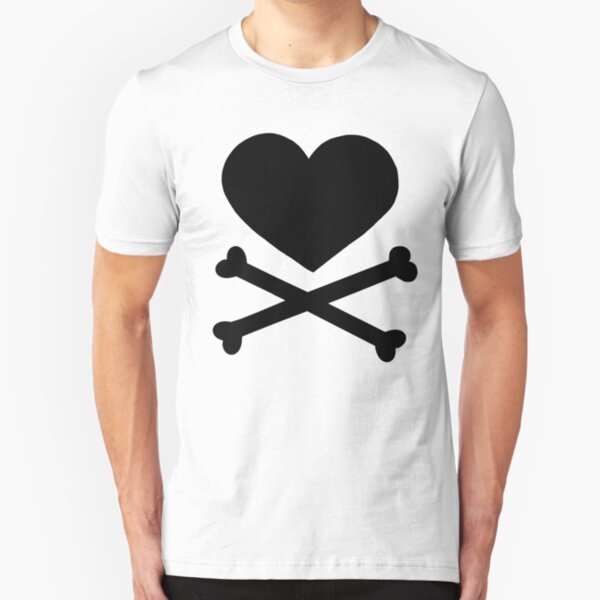 Pirate Love (Black). Slim Fit T-Shirt
