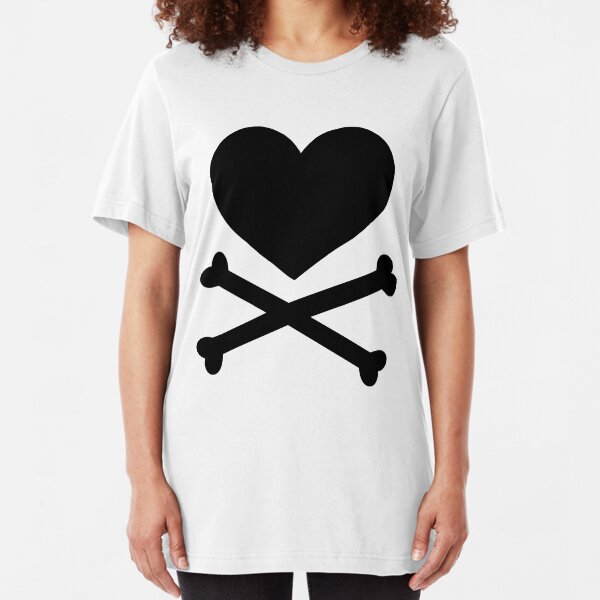 Pirate Love (Black). Slim Fit T-Shirt