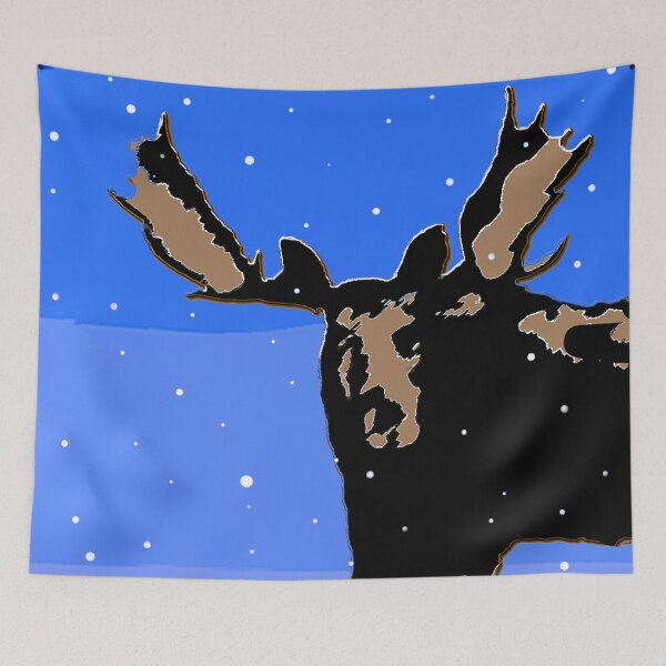 Item preview, Moose in Winter designed and sold by alpendesigns.