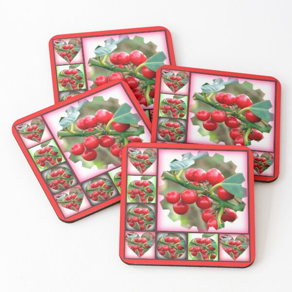 Item preview, Red Berries Collage designed and sold by BlueMoonRose.
