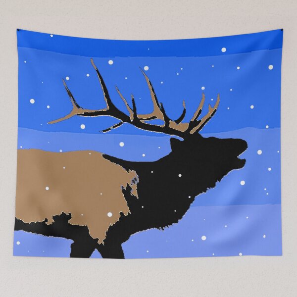 Item preview, Bugling Elk in Winter designed and sold by alpendesigns.