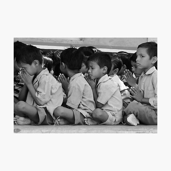 the boy who has trainers Photographic Print