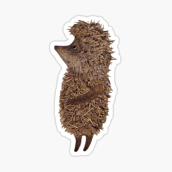 Hedgehog in the Fog Sticker