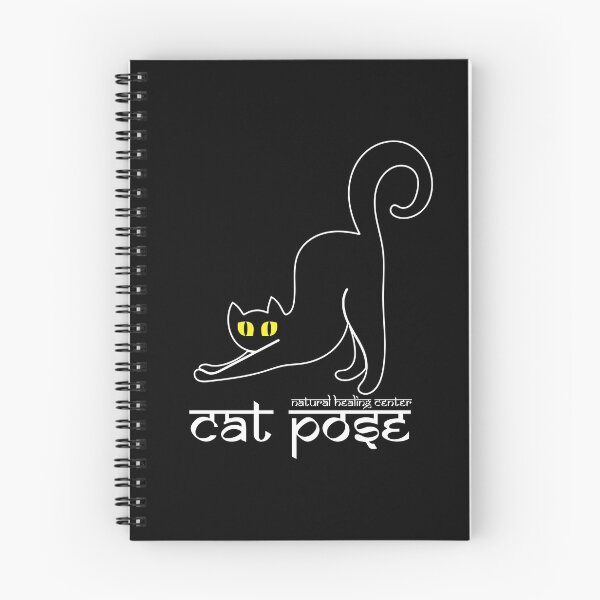 Item preview, Cat Pose 2 - Cat Yoga (white text) designed and sold by NaturalHealing.