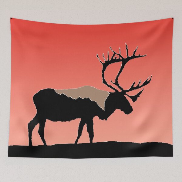 Item preview, Caribou at Sunset designed and sold by alpendesigns.