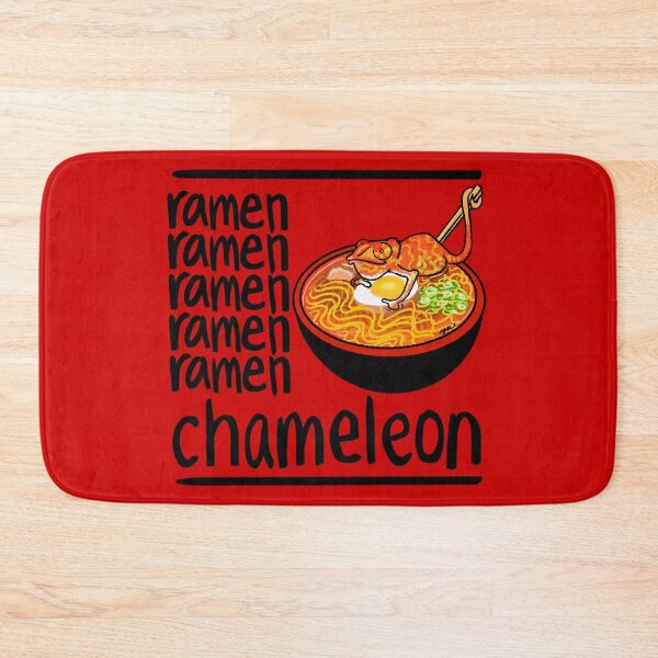 Item preview, RamenRamenRamenRamenRamen Chameleon (Black Text) designed and sold by Kat Kuo.