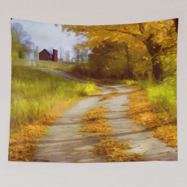 Item preview, Country Road with Barn designed and sold by alpendesigns.