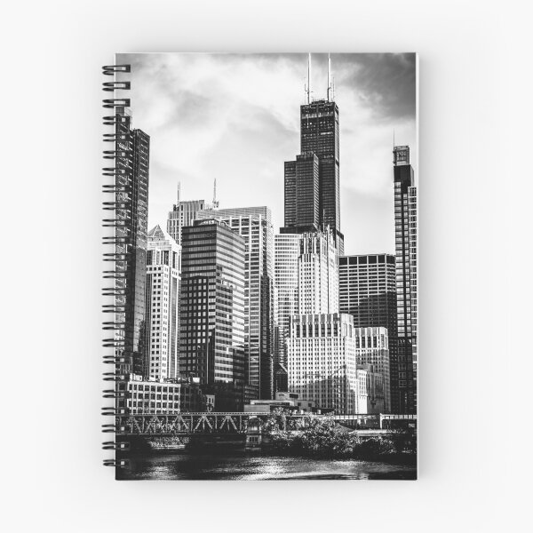 Item preview, Downtown Chicago in Black and White designed and sold by PaulVelgos.