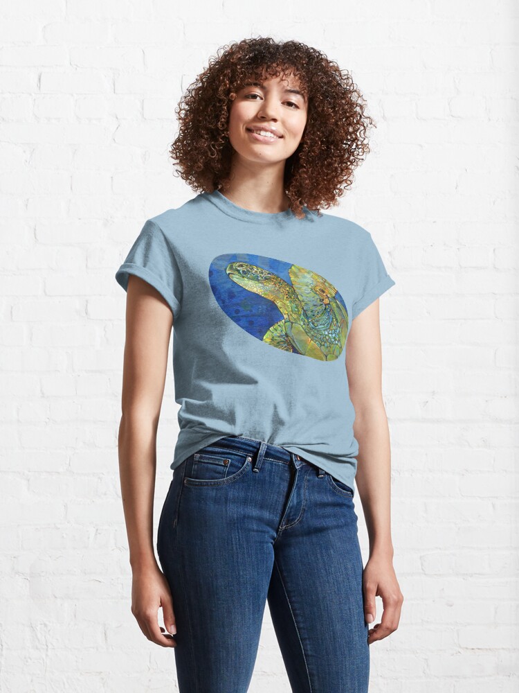 Alternate view of Sea Turtle Painting - 2019 Classic T-Shirt