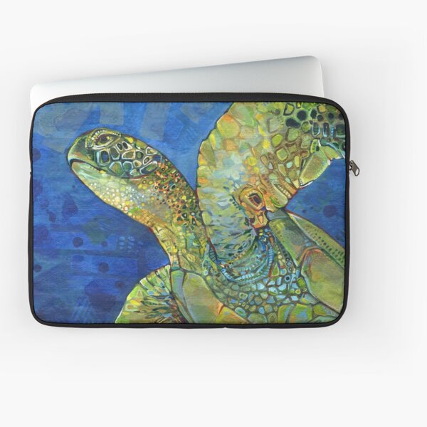 Sea Turtle Painting - 2019 Laptop Sleeve