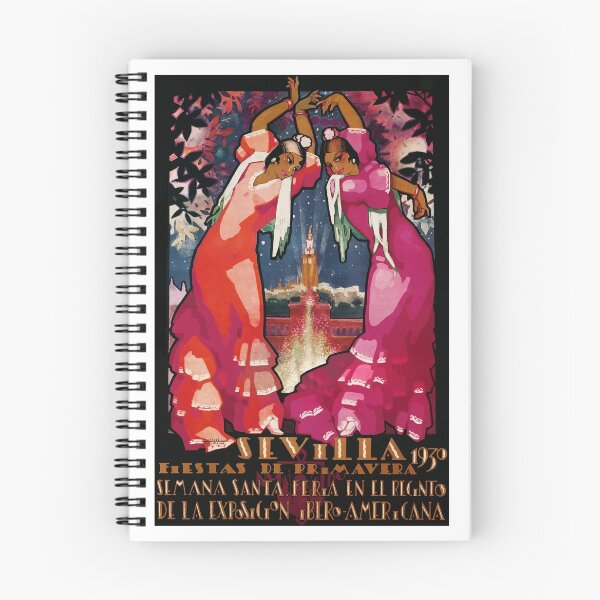 Item preview, Spain 1930 Seville April Fair Travel Poster designed and sold by retrographics.