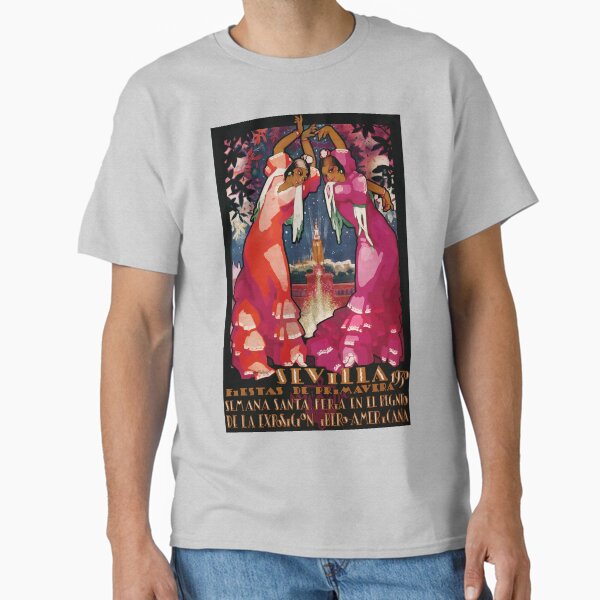 Vista previa del artículo con la obra «Cartel de viaje de la feria de abril de Sevilla de España 1930», diseñado y vendido por retrographics.