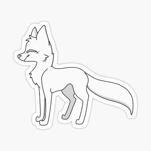 Snow wolf Sticker