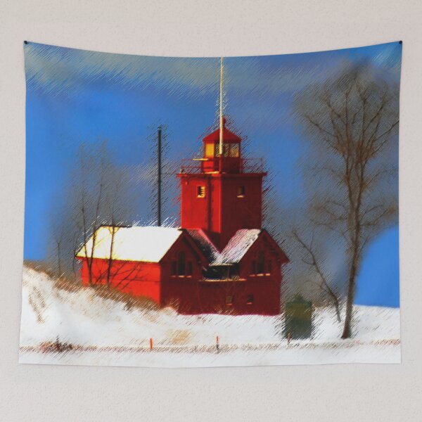 Item preview, Big Red Lighthouse, Holland Michigan designed and sold by alpendesigns.