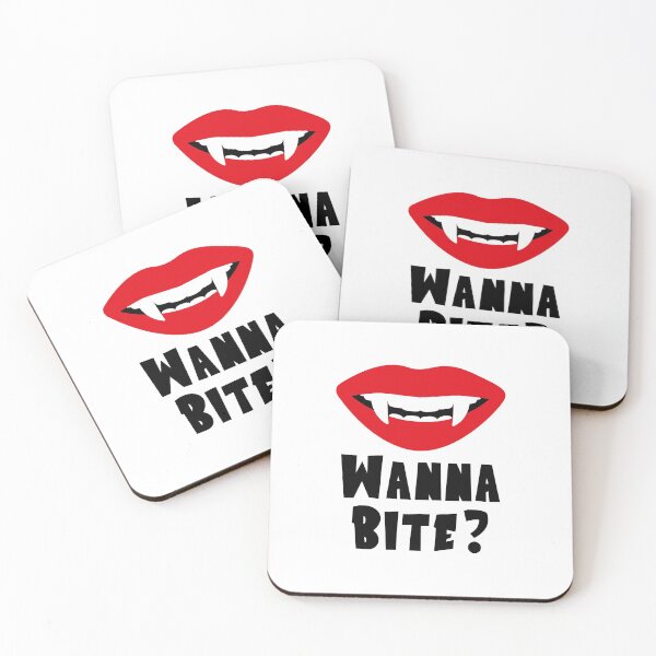 Item preview, Wanna Bite? Vampiress Lips / Halloween Funny Ideas designed and sold by DreamValleySt.