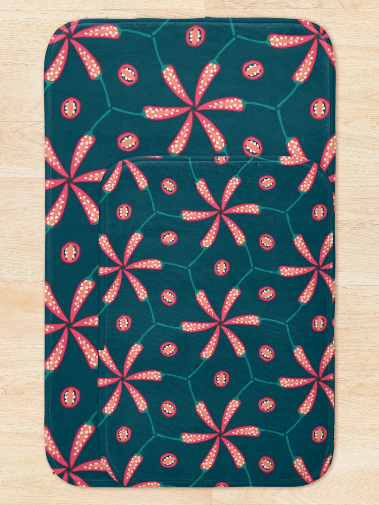 Thumbnail 5 of 6, Bath Mat, Hot Chilli Roulette Pattern designed and sold by rocketandindigo.