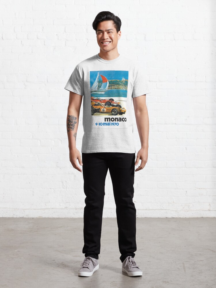 Alternate view of 1970 Monaco Grand Prix Racing Poster Classic T-Shirt