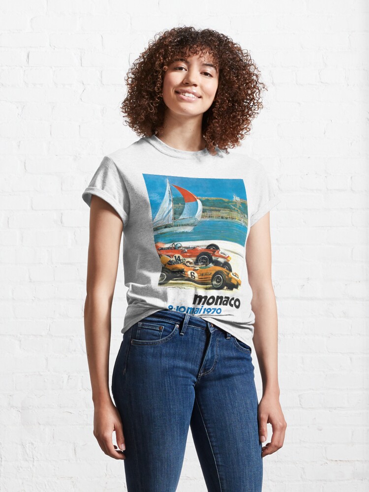 Alternate view of 1970 Monaco Grand Prix Racing Poster Classic T-Shirt