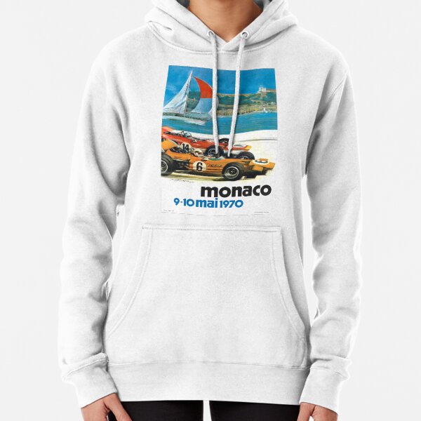 1970 Monaco Grand Prix Racing Poster Sudadera con capucha
