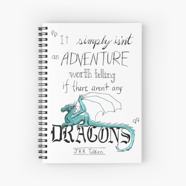 Aperçu de l'œuvre J.R.R. Citation de dragon de Tolkien créée et vendue par WhiteThorneGoods.