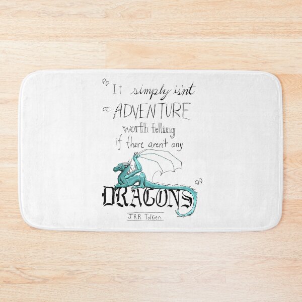 Item preview, J.R.R. Tolkien Dragon quote designed and sold by WhiteThorneGoods.