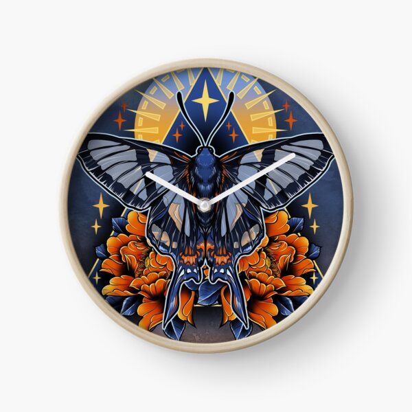 Angel Butterfly Clock