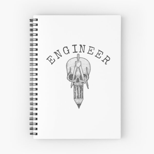 Item preview, Engineer Skull Pencil Compass Engineering Student Gift designed and sold by TmoT.