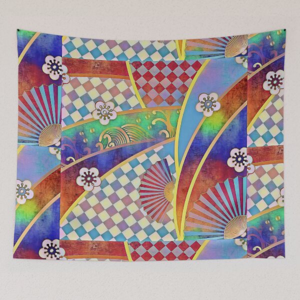 Item preview, Rainbow Oriental Abstract Artwork designed and sold by Alondra.