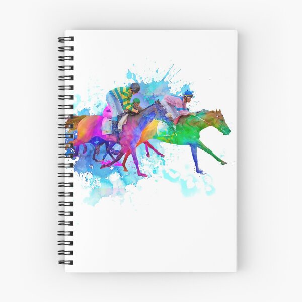 Item preview, Watercolor Horseback Racers Splash designed and sold by FalconArt.