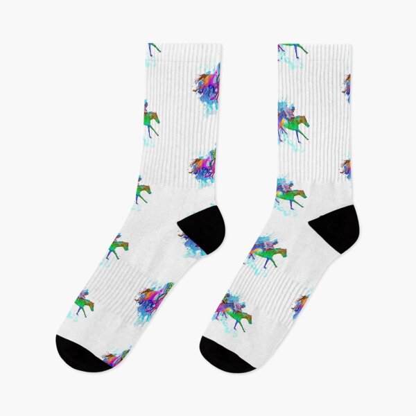 Item preview, Watercolor Horseback Racers Splash designed and sold by FalconArt.