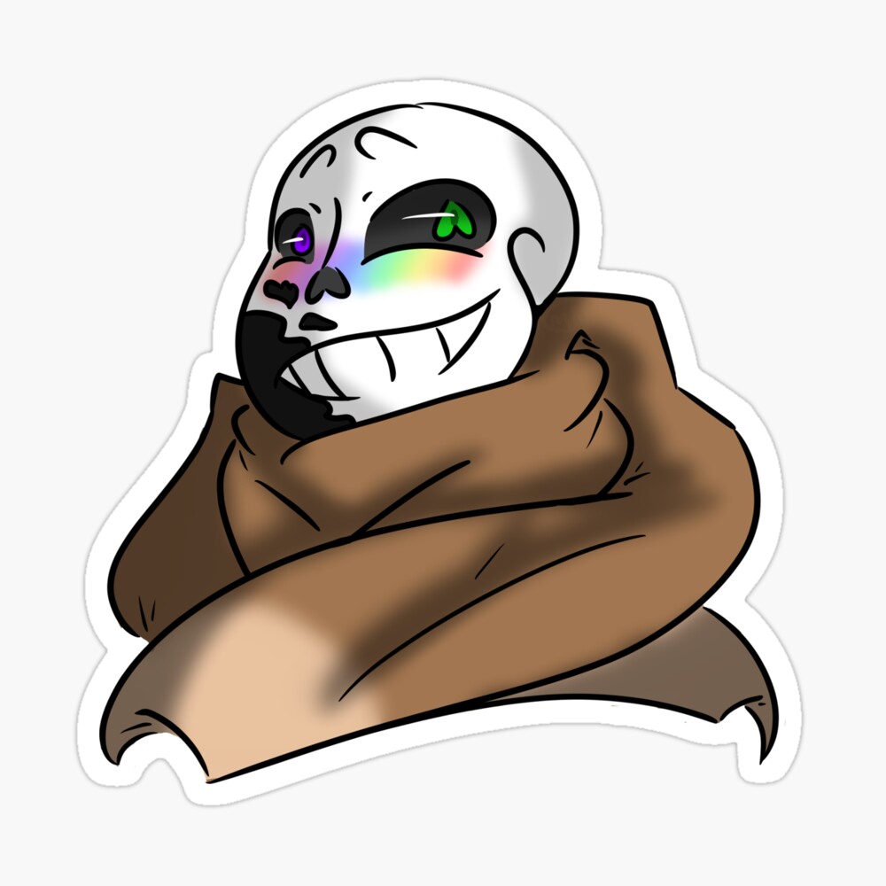 Fresh Ink Sans Undertale AU Vinyl Peeker Sticker 