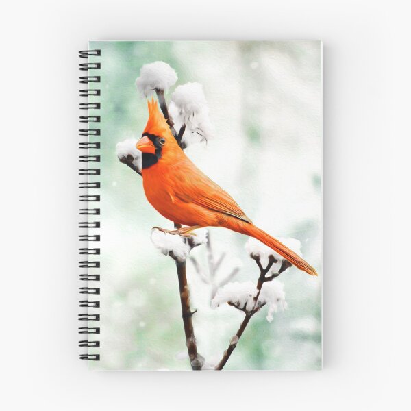 Item preview, Northern Cardinal Red Bird in Winter designed and sold by FineArtography.