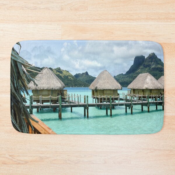 Item preview, Bora Bora, Tahiti, Blue Water Paradise Bungalow  designed and sold by Sharon Schwalbe.