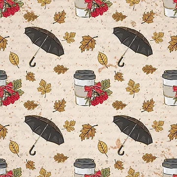 Artwork thumbnail, Fall Pattern by thepatternshop