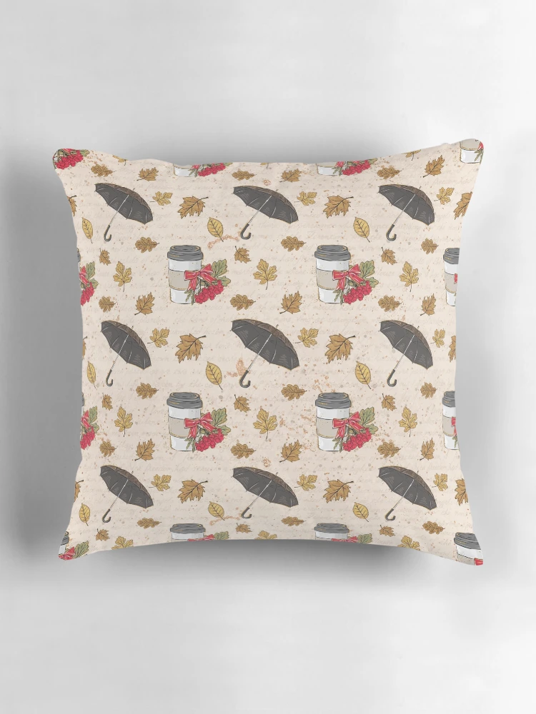 Thumbnail 3 of 4, Pillow, Fall Pattern designed and sold by thepatternshop.