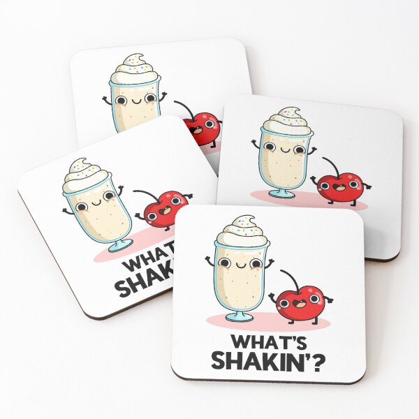 Item preview, What's Shakin Funny Milkshake Puns  designed and sold by punnybone.