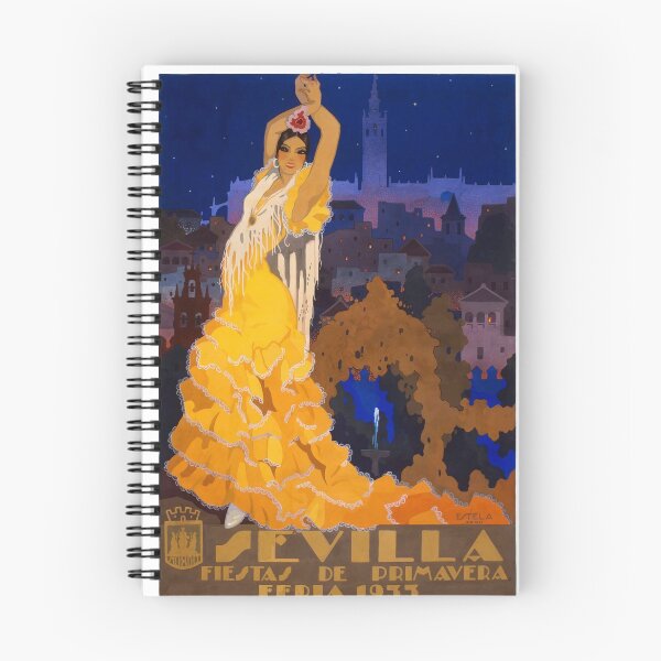Item preview, Spain 1933 Seville April Fair Travel Poster designed and sold by retrographics.