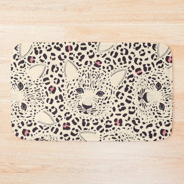Item preview, Little Snowy Leopard Print Pattern designed and sold by rocketandindigo.