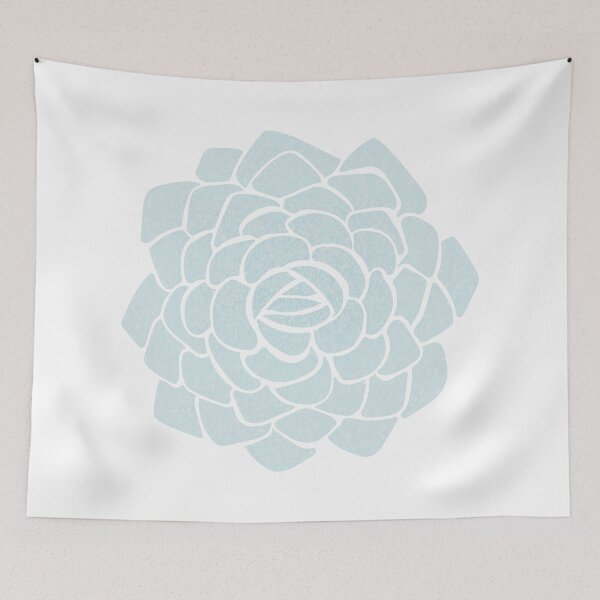 Item preview, Baby blue succulent designed and sold by emeraldseason.