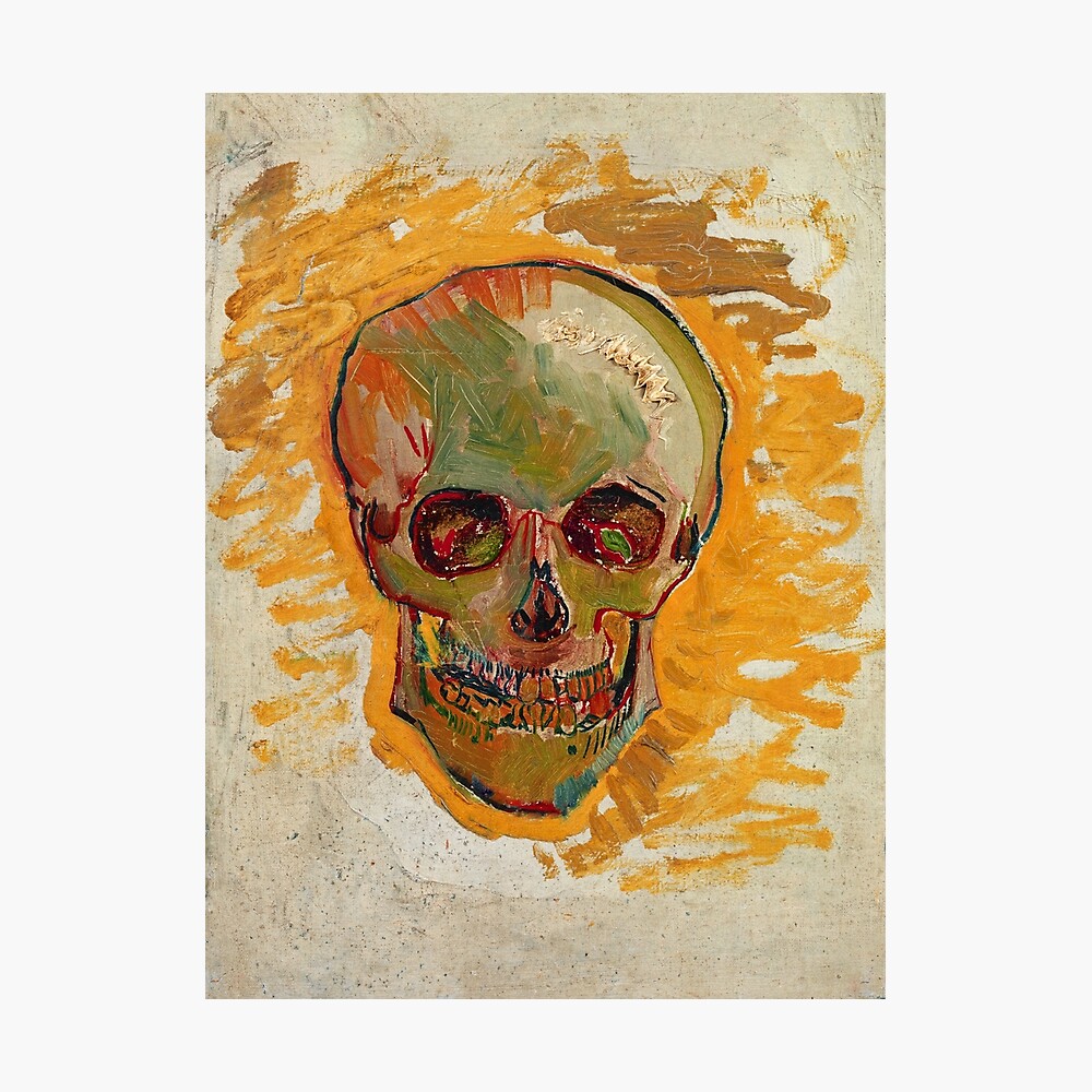 van gogh skeleton painting
