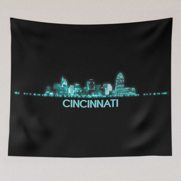 Artikelvorschau, Cincinnati-Skyline entworfen und verkauft von Jared Davies.