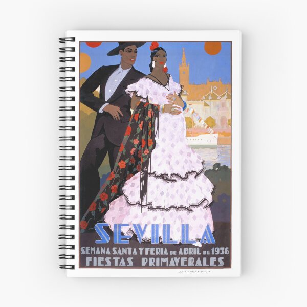 Item preview, Spain 1936 Seville April Fair Travel Poster designed and sold by retrographics.